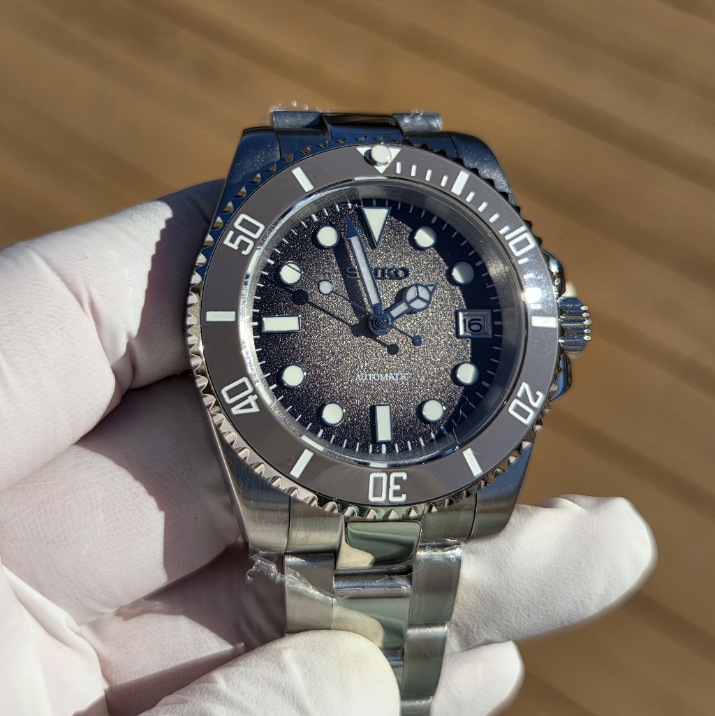 New Custom 40mm Seikomod Automatic Watch Dive Watch